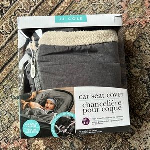 JJ Cole car seat cover in grey